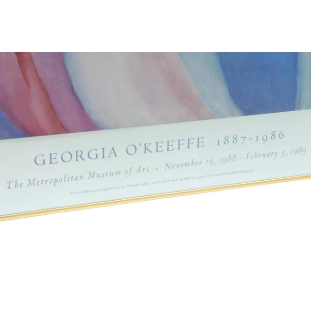 1980s Georgia O’Keefe Framed Exhibition Poster For Sale - Image 5 of 8