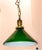 Early 20th Century Early 20th Century Green Enamel Industrial Style Pendant Swag Light For Sale - Image 5 of 6