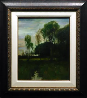 Dennis Sheehan "Dry Creek Sunset" Oil on Canvas Hand Signed Landscape Framed