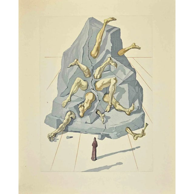 Salvador Dali, The Simonists, Woodcut Print, 1963 For Sale - Image 4 of 4