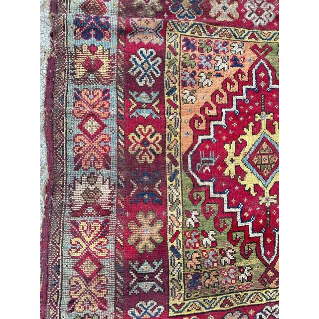 Textile Antique Moroccan Rabat Rug, 1890s For Sale - Image 7 of 18