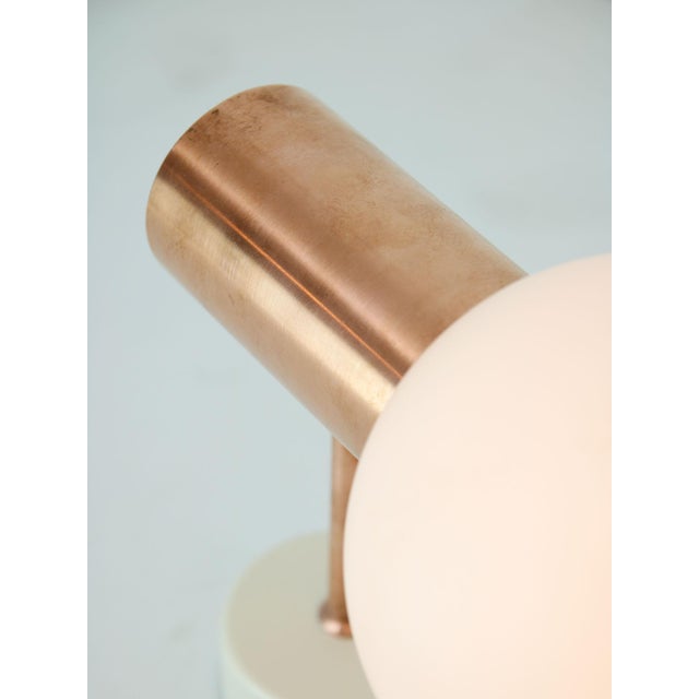 Mid-Century Modern Vintage Italian Copper Wall Lamp For Sale - Image 3 of 12