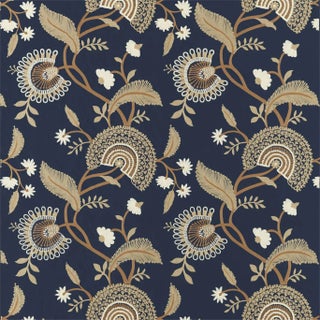 Sanderson Hakimi Fabric in Indigo For Sale