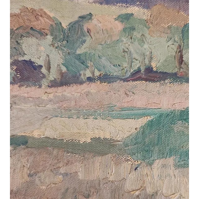 Henri Vincent Gillard, Chaîne de montagnes, Oil on Canvas For Sale - Image 5 of 9