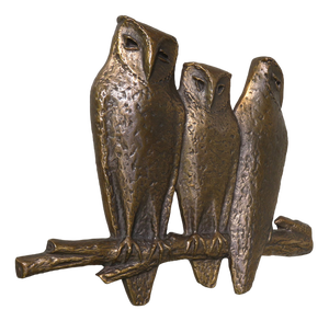 Bronze Owl Wall Hanging, 1960s