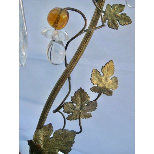 Bird Porcelain Crystal Lamp Circa 1920 For Sale - Image 10 of 13