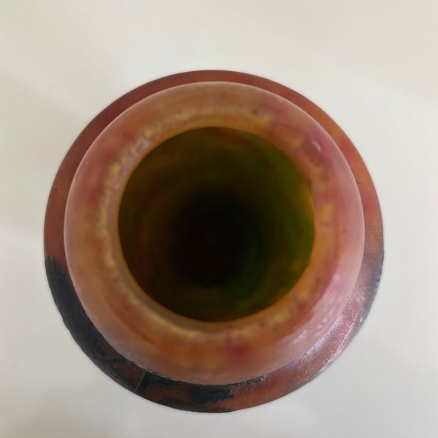 Nancy Daum Cameo Glass Vase For Sale - Image 10 of 12