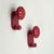 Modern Wall Hooks in Glossy Red by Carlo Bartoli, 1970s, Set of 2 For Sale - Image 10 of 11