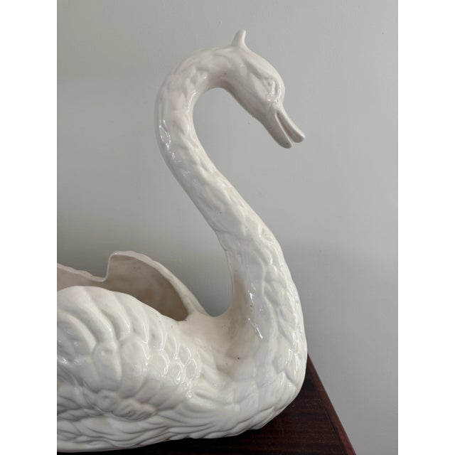 Late 20th Century Vintage 20th Century Swan Planter For Sale - Image 5 of 11