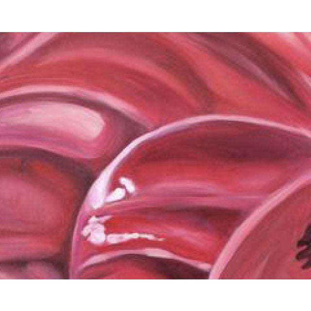 2000 - 2009 2000s "Anthurium" Large Gallery Wrapped Oil Painting by Judith Moore For Sale - Image 5 of 10