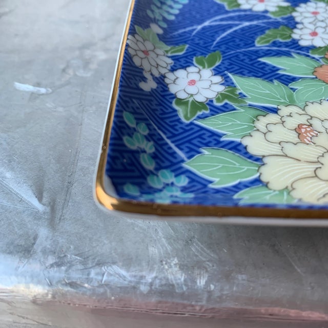 Ceramic 1980s Blue Echo Takahashi San Francisco Trinket Dish For Sale - Image 7 of 9