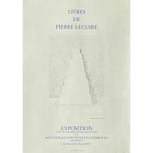 1987 Véra Pagava Pierre Lecuire Books Poster