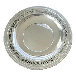 1950s Cartier Sterling Silver Pierced Gallery Tray For Sale