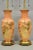 Chinoiserie Vintage Marbro Chinoiserie Salmon Coral Pink Porcelain Table Lamps - A Pair For Sale - Image 3 of 12