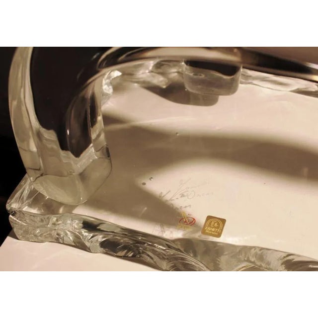 Stunning Murano Glass Geese on Stand by Glass Master Oscar Zanetti Description: Add a touch of elegance to your home decor...