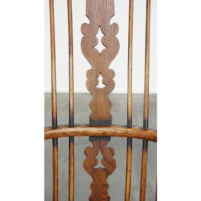 English Highback Windsor Dining Room Chair For Sale - Image 9 of 12