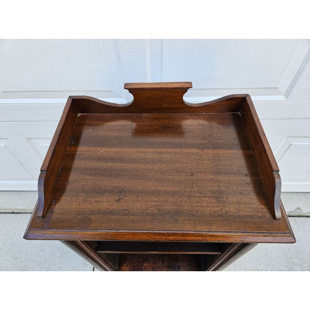 Early 20th Century Antique Wooden Open Bookcase - Adjustable Shelf For Sale - Image 5 of 18