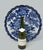 Antique Chinese Japanese Blue White Floral Charger Wall Cabinet Plate 19th Cent For Sale - Image 9 of 10