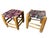 Boucherouite Stools, Morocco, 1970s, Set of 2 For Sale - Image 3 of 10