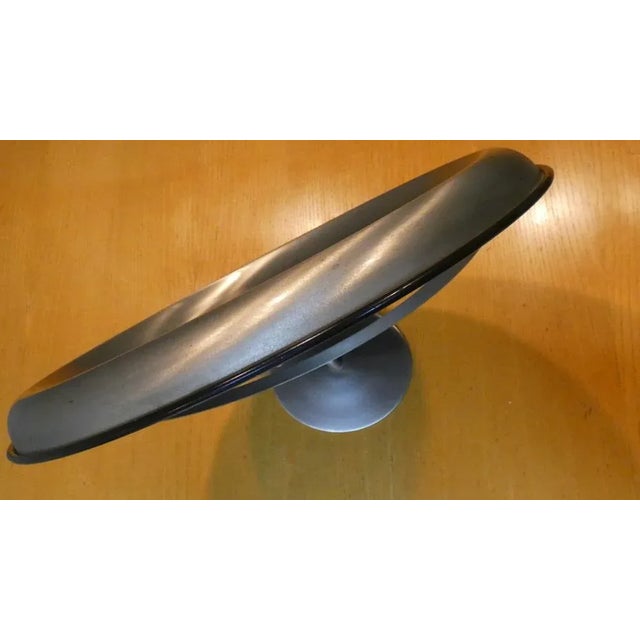 Table Mirror in Satin Steel by Gaetano Missaglia, 1960s For Sale - Image 11 of 12