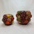 Mid 20th Century Mid Century Traditional Style Fruit Multicolor Ceramic Vases- a Pair For Sale - Image 5 of 11