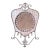 Large French Art Deco Iron Mirror in Great Condition - 40" Long X 25 2/4" Wide For Sale