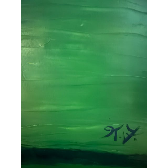 2020s Abstract Expressionist Original Tennis Oil Painting For Sale - Image 5 of 6