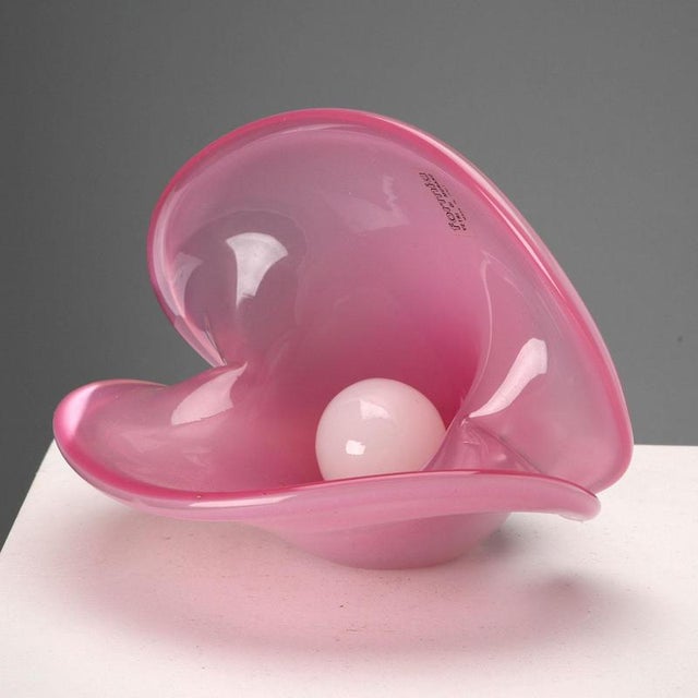 Vintage Murano Glass Shell, Italy 1970s For Sale - Image 4 of 13
