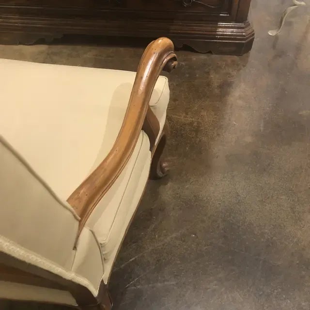 1990s Vintage Italian Chair with Carved Legs For Sale In Dallas - Image 6 of 13