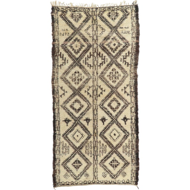 Vintage Moroccan Beni Ourain Rug, 06'00 X 12'09 For Sale - Image 10 of 10