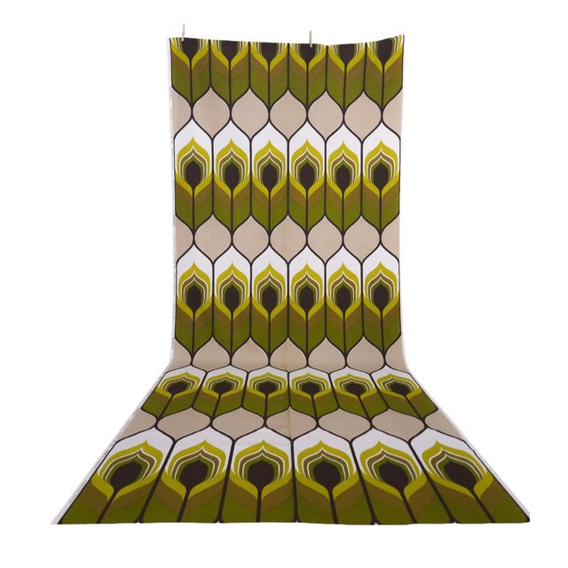 1970s Mid-Century Modern German Ukadan Fabric for Curtains, 1970s For Sale - Image 5 of 5