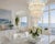 Italian Murano Glass Palmette Leaves Chandelier, 1980s For Sale - Image 3 of 18