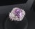 Late 20th Century 5.26ct Purple Sapphire Gia Heated Ceylon 1.43ct Diamond Platinum Ring, Size 7 For Sale - Image 12 of 18
