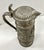 English Vintage Pewter Embossed Hunting Scene Lidded Pitcher For Sale - Image 3 of 11