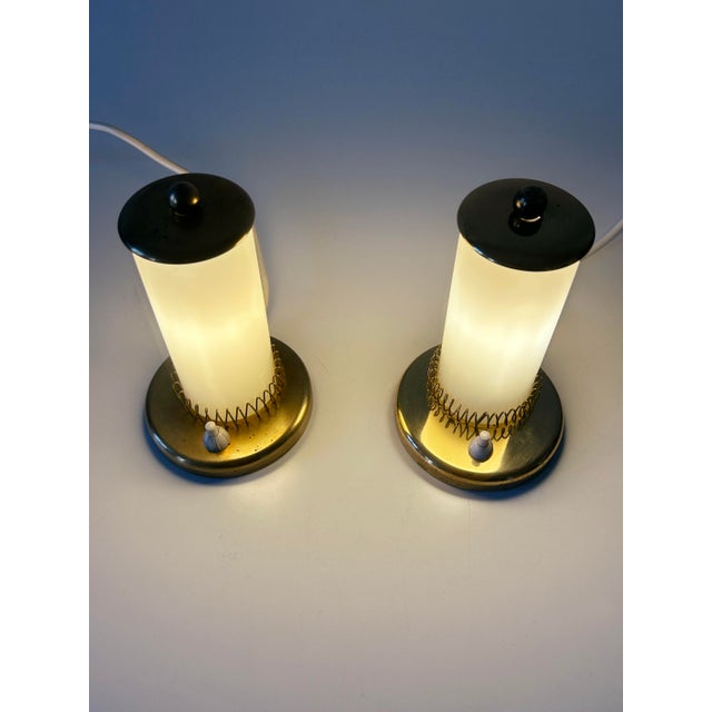 Mid-Century Modern Bedside Table Lamps, Germany, 1950s, Set of 2 For Sale - Image 11 of 18