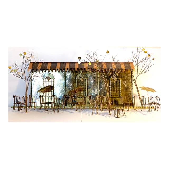 A substantial signed wall sculpture by Curtis Jere, produced by Artisan House, mid- to late-20th century. This Brutalist...