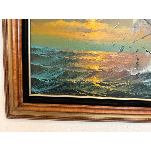 Preston Willis - Original Marine Oil Painting Tall Ship Nautical Seascape For Sale - Image 11 of 14