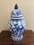 Late 20th Century Late 20th Century Chinoiserie Large Blue and White Porcelain Ginger Jar For Sale - Image 5 of 7