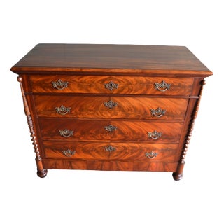 Antique Dutch Mahogany Chest of Drawers, 1820 For Sale