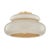Mitzi Mitzi Pia 16 in. 1 Light Semi Flush in Aged Brass and Ceramic Butter Crackle Finish For Sale - Image 4 of 4
