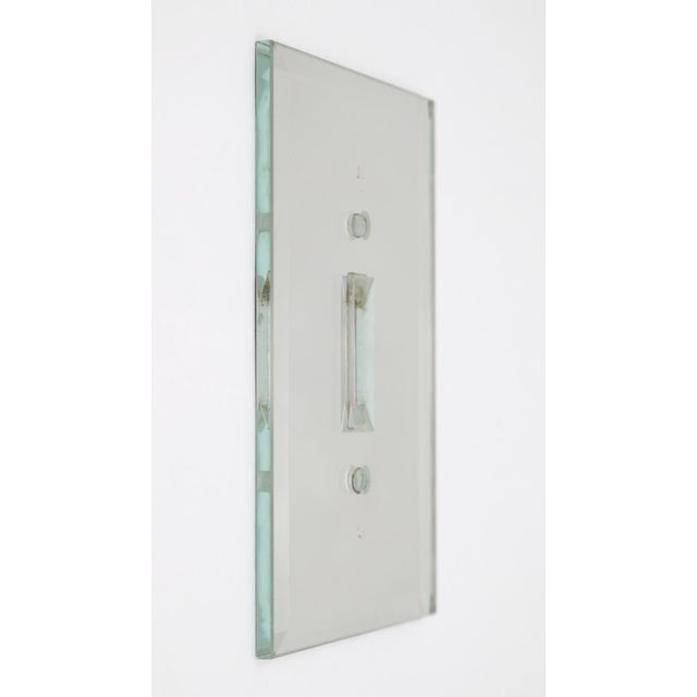 Newly made mirror single gang toggle switch wall plate cover with a beveled edge. The original mounting screws are not...