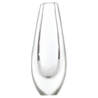 Finnish Glass Vase by Gunnel Nyman for Nuutajärvi, 1960s For Sale