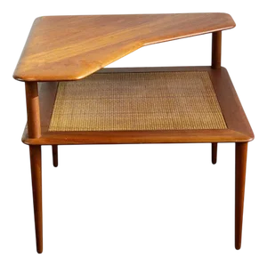 Scandinavian Modern Minerva Side Table in Teak attributed to Peter Hvidt for Soborg Mobler, 1960s