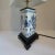 1980s 1980s Blue & White Diamond Shaped Chinoiserie Lamp For Sale - Image 5 of 8