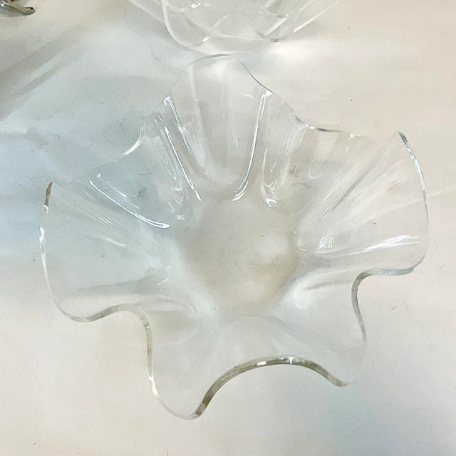 1986 Vintage Hollywood Regency Arthur Court Bunny Base & Lucite Salad Bowls - 10 Piece Set, Easter For Sale - Image 11 of 12