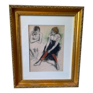 1950s Framed Print of Edgar Degas's "Danseuse Aux Bas Rouges"