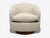 Milo Baughman, Swivel Chairs, Beige Upholstery, Walnut, Usa, 1970s For Sale - Image 9 of 13
