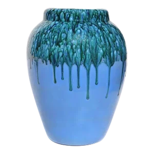 1990s Art Studio Extra Large Hand Throne Center Vase