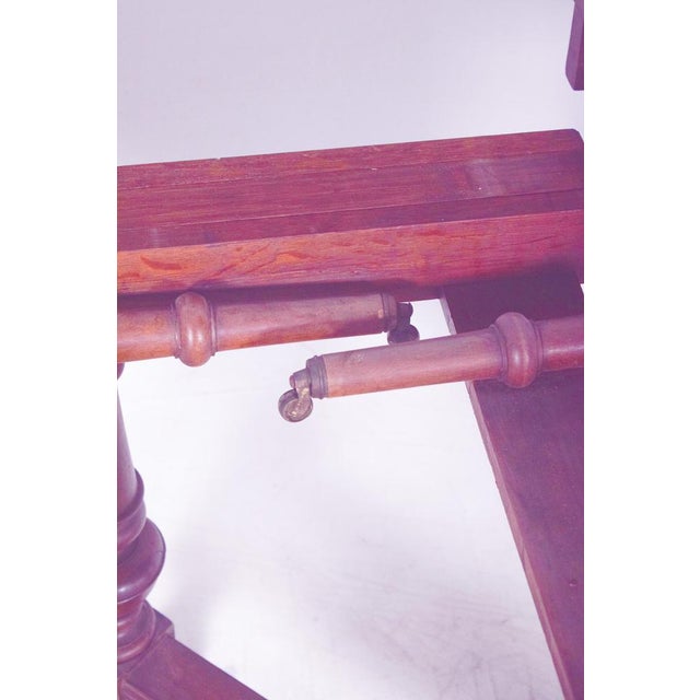 European Square Extendable Dining Table, 1890s For Sale - Image 11 of 13