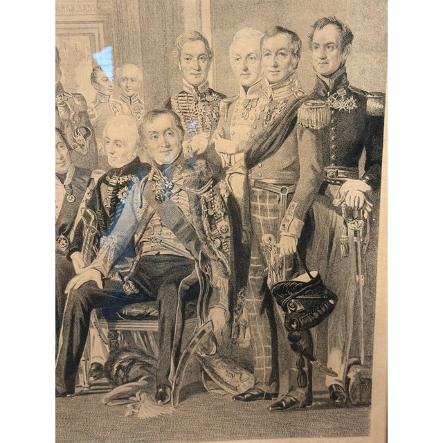 1843 “The Waterloo Heroes at Apsley House” Etching by Charles G. Lewis After j.p. Knight For Sale - Image 10 of 18